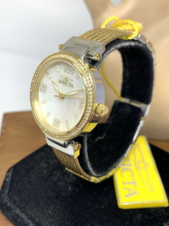 Invicta Women\'s Watch Bolt 29141 Quartz Mother of Pearl Dial Two Tone Steel 30mm main image 10